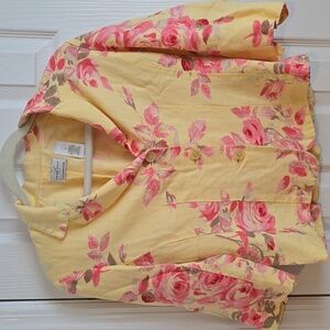 Emma James Yellow Floral Print Blazer Size 6